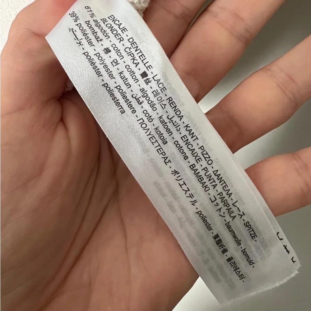 Zara Soft Cream Crochet Lace Button Cardigan Top - Picture 5 of 5